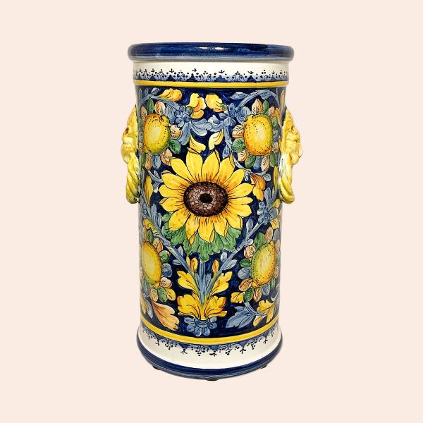 LG102A 50 - Umbrella stand with sunflower and lemons cm50H